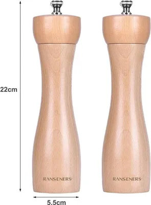 Produktbild von Famanu Salz- und Pfeffermühle - Set aus 2 Gewürzmühlen