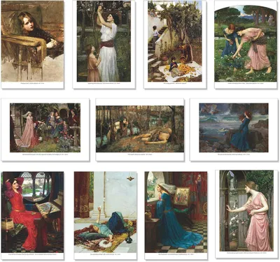 Imagen del producto de Set de postales, 30 unidades, 14 x 10 cm, en blanco para enviar por correo