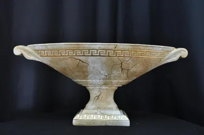 Zdjęcie produktu dla Design XXL Obst Schale Vase Ellipse Vasen Antik Schalen Deko Dekoration 849 30cm