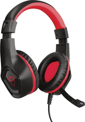 Obrázok produktu pre Trust GXT 404R Rana, Kbel, Hranie, 20 - 20000 Hz, 217 g, Slchadl s mikrofnom, ierna, erven