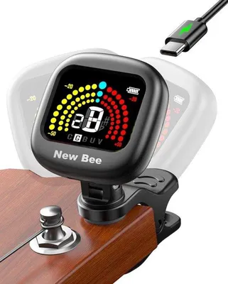 Productafbeelding van Oplaadbare gitaarstemapparaat, kleurenscherm Clip On Tuner