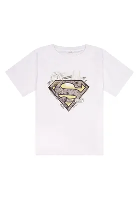 Produktbild von Superman Man of Steel Logo T-Shirt Kinder Jungen     , Größe:134-140