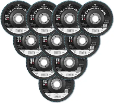 Image de STAHLWERK Disque à lamelles P80 Ø125 mm Set de 10 pièces