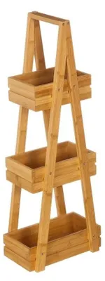 Produktbild von DRW Bodenregal mit 3 Schubladen aus Holz in Natur