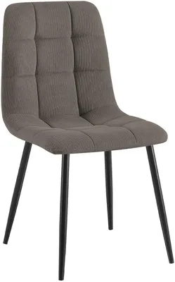 Produktbild von CLP Esszimmerstuhl Tilde gepolstert mit Rückenlehne bis 150 kg belastbar taupe Material Cord, KI-generiertes Bild