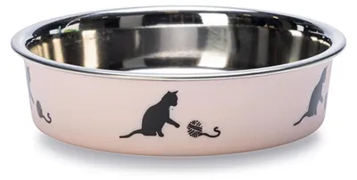 Zdjęcie produktu dla Miska dla kota Karlie Ascar 10 cm 160 ml różowa