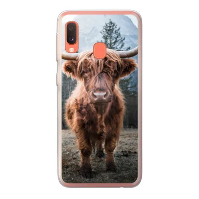 Produktbild von MuchoWow® Handyhülle Schutzhülle Hülle für Samsung Galaxy A20e Schottischer Highlander - Berg - Tier Silikon Softcase Handy Hülle - Abdeckung