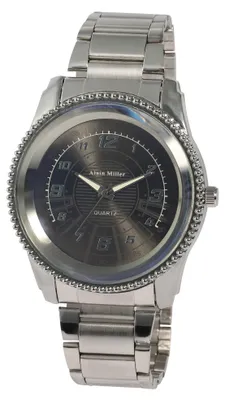 Image de Montre pour homme en métal, avec bracelet en métal et verre minéral