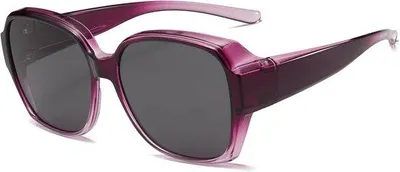 Zdjęcie produktu dla Okulary przeciwsłoneczne typu oversize - polaryzacyjne - ochrona UV400 - idealne dla osób noszących okulary korekcyjne
