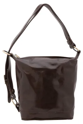 Imagen del producto de Bolso de hombro Emmer, cuero genuino, correa ajustable. Fabricado en Italia