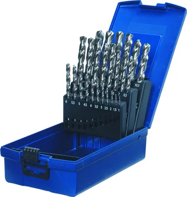 Produktbild von kwb 205720 HSS Metal twist drill bit set 25-piece DIN 338 Cylinder shank 1 pc(s)
