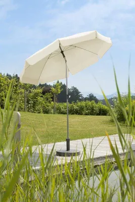 Image de Parasol rond en acier et polyester, 200 cm, 24 kg