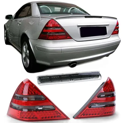 Produktbild von Rückleuchten LED schwarz rot + LED Bremsleuchte für Mercedes SLK R170 1996-2004