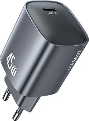 Immagine prodotto di Caricabatterie da rete USAMS T66 45W GaN     Fast Charger tarnish