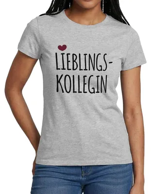 Produktbild von Spreadshirt Lieblingskollegin Frauen T-Shirt, XXL, Grau meliert