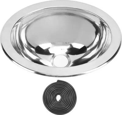 Zdjęcie produktu dla Zlewozmywak jednokomorowy 290x220x120 mm z polerowanej stali nierdzewnej z otworem odpływowym 40 mm do łodzi, przyczepy kempingowej, łazienki RV