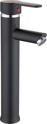 Immagine prodotto di Rubinetto alto per bagno, rubinetto per lavabo, nero