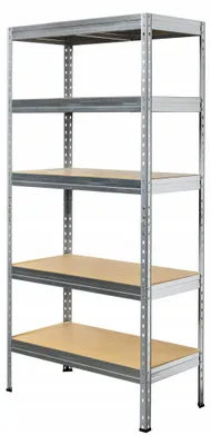 Obrázek produktu pro Pozinkovaný kovový regál 180 x 90 x 45 cm, nosnost 220 kg