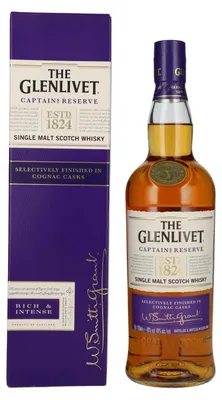 Produktbild von The Glenlivet CAPTAINS RESERVE Single Malt Scotch Whisky 40% Vol. 0,7l in Geschenkbox