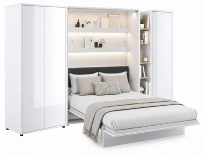 Produktbild von Furniture24 Schrankwand Mit Elektrischem Schrankbett Bed Concept 140X200