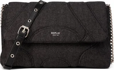 Produktbild von REPLAY Umhängetasche Schultertasche Crossbody Bag Washed Black schwarz