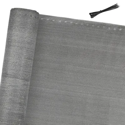 Produktbild von Jiubiaz Schattiergewebe Zaunblende Tennisblende 1x10M Sichtschutz HDPE Zaun Netz Schattier Gewebe Windschutz Grau