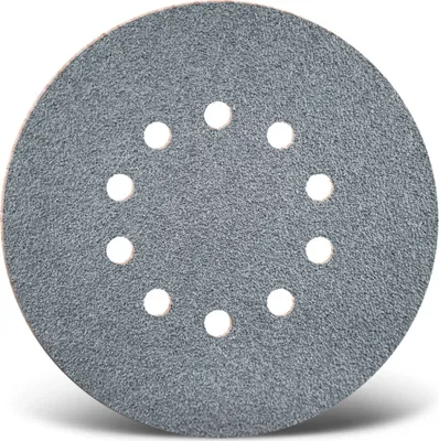 Produktbild von MENZER Platinum Klett-Schleifscheiben, 225 mm, 10-Loch, f. Trockenbauschleifer, Halbedelkorund (5 Stk.) K400