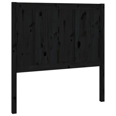 Produktbild von Kopfteil Schwarz 95,5x4x100 cm Massivholz Kiefer