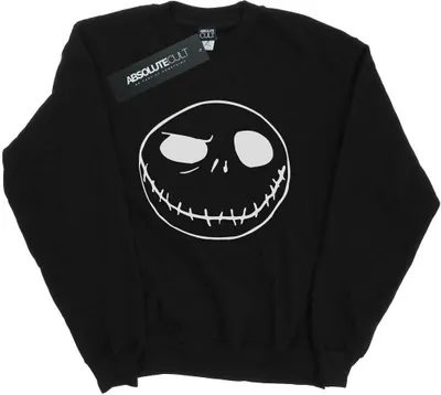Produktbild von Disney - "Nightmare Before Christmas Jack's Big Face" Sweatshirt für Herren BI42519 (S) (Schwarz)