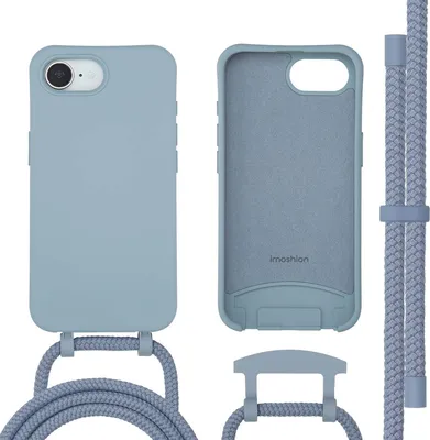 Image de imoshion Color Backcover avec cordon amovible avec MagSafe pour Apple iPhone 17e / 16e - Ash Blue