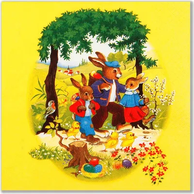 Produktbild von 20 Servietten Osterspaziergang 33x33cm