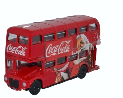 Produktbild von Weihnachtsminiatur Coca-Cola Weihnachtsbus 1:76 Oxford