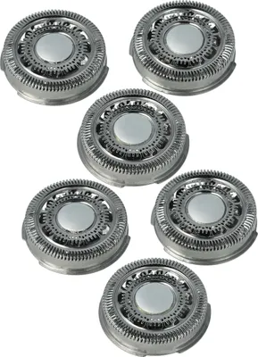 Produktbild von vhbw 6x Ersatz-Scherköpfe kompatibel mit Philips S7510, S7520, S7530, S7550, S7570, S7000, S7310, S7320, S7370 Elektrorasierer ersetzt SH90, Silber