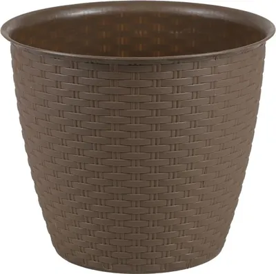 Obrázok produktu pre DOCHTMANN Ratanový kvetináč 30 x 26 cm, hnedý