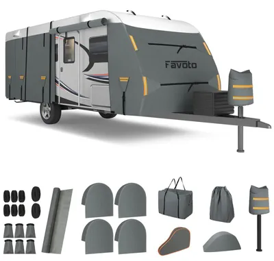 Immagine prodotto di Copertura impermeabile per caravan, ideale per uso esterno - Copertura protettiva per caravan e camper, modello 42
