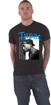Produktbild von Tupac Shakur - "Only God Can Judge Me" T-Shirt für Herren/Damen Uni RO4787 (XL) (Schwarz)