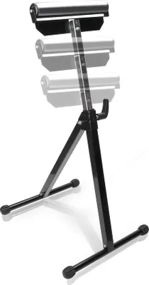 Productafbeelding van Verstelbare stalen rolsteun, hoogte 68-108 cm. Maximale draagvermogen: 60 kg, kleur: zwart