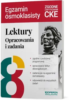 Image de Lektury na egzaminie ósmoklasisty. Opracowania i zadania 120 stron Operon 2026