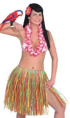 Produktbild von Orlob Karneval Bastrock m. Gummibu. 50cm, bunt