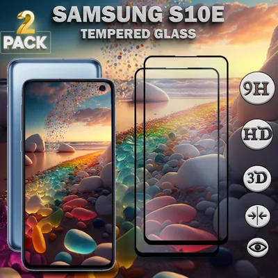 Produktbild von 2 balení Samsung Galaxy S10e - 9H tvrzené sklo - Vysoce kvalitní 3D ochrana displeje