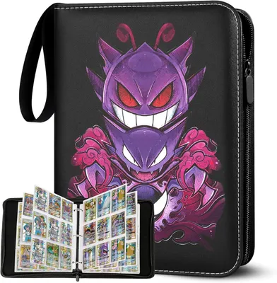 Produktbild von Pokémon Sammelkarten Album, Karten Sammelalbum, 50 Seiten 900 Sammelalbum Karten Kapazität, Tragbarer Wasserdichter Sammelalbum, Mit Reißverschluss
