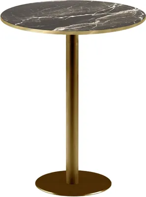 Produktbild von Runder Stehbalken Ø 60 cm Rom Bistro aus geädertem Marmor