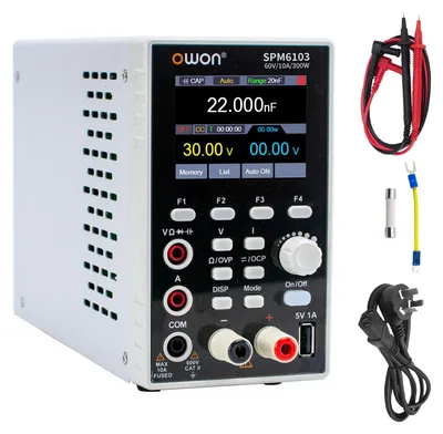 DC-Labornetzteil 0-60V/10A 300W 2,8" LCD 2-in-1 Multimeter