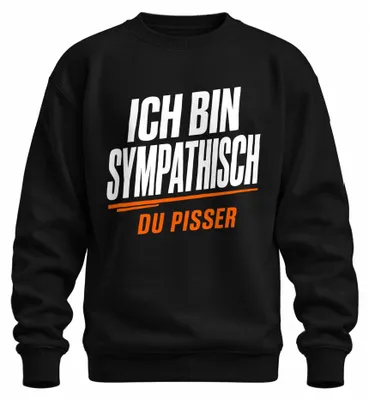 Obrázek produktu pro Tričko s potiskem "Sympatický, vtipný, sarkastický", černá barva, velikost XL