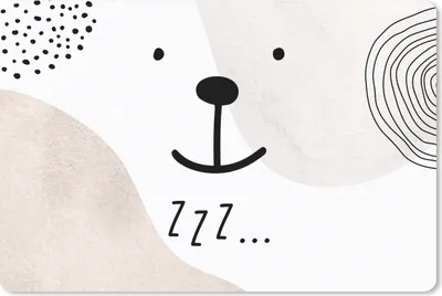 Produktbild von MuchoWow® Schreibtischunterlage Zitate - Zzz... - Sprichwörter - Kinder - Baby - Jungen - Mädchen 60x40 cm - XXL Mauspad - Großes Mauspad