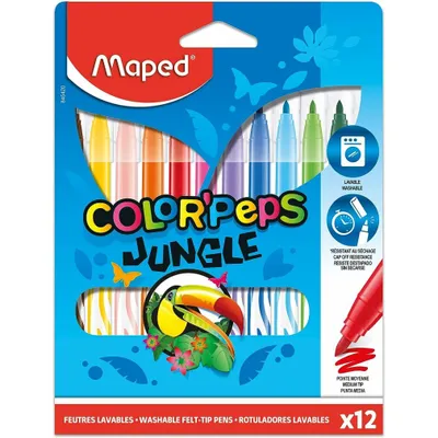 Obrázok produktu pre Maped 845420, 12 farba/farieb, Viacfarebný, Guličkové zakončenie, Viacfarebný, 12 kusov