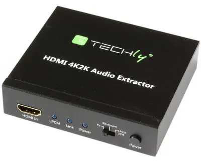 Immagine prodotto di Techly HDMI Audio-Extractor auf LPCM 2CH 4K, UHD, 3D