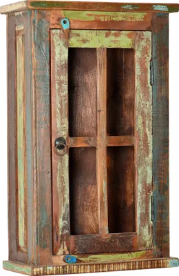 Produktbild von SIT Möbel Hängeschrank | 1 Tür | Altholz lackiert | bunt | B 44 x T 21 x H 72 cm | 09102-98 | Serie RIVERBOAT