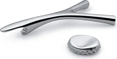 Flesopener aus Edelstahl 18/10, glänzend poliert, silber
