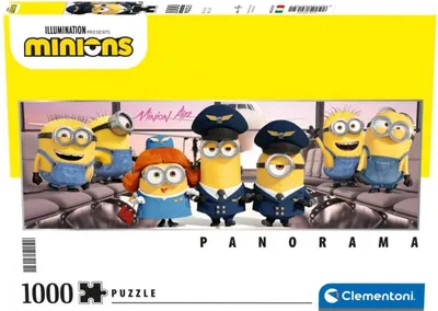 Produktbild von Clementoni 82134 - Puzzle - Minions 1000 Teile Panoramaformat Kinder Erwachsene Filmspaß